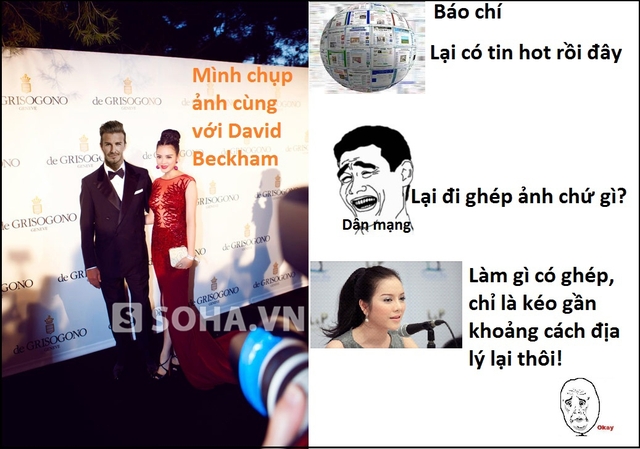 Xuất hiện ảnh Lý Nhã Kỳ chụp cùng David Beckham