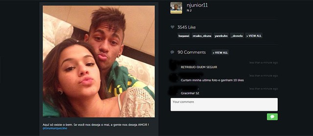 	Từ phương xa, Neymar gửi đến bạn gái những lời yêu thương ngọt ngào mừng sinh nhật
