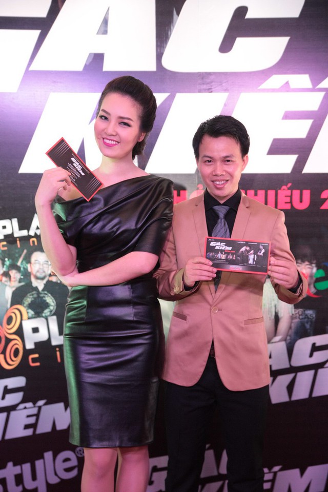 Thụy Vân có mối quan hệ thân thiết với đạo diễn Tạ Huy Cường - đạo diễn phim Gác kiếm.