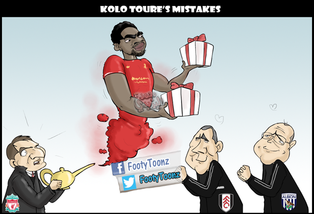 Kolo Toure thần phát quà tại Premier League