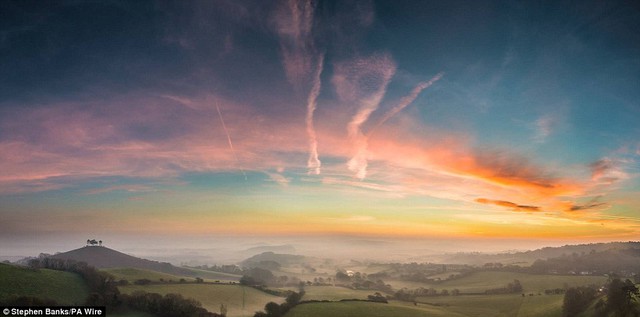 Winter sunrise over West Dorset, taken in Bridport by finalist Stephen Banks