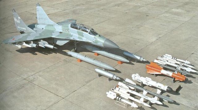 Mig-29M2 cùng với các loại vũ khí đa dạng có thể mang theo