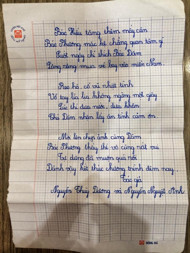 Bài thơ của học sinh lớp 4 viết tặng Mr.Đàm