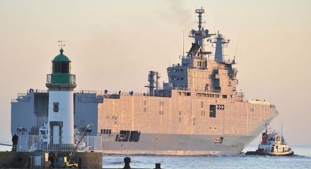 Vladivostok, tàu đổ bộ lớp Mistral đầu tiên mà Pháp đóng cho Nga