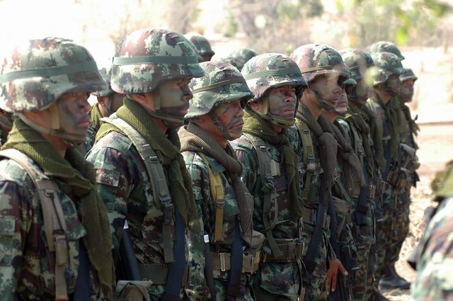 Quân phục ngụy trang hiện tại của lục quân Thái Lan.