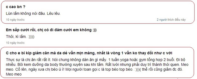 Rất nhiều người quan tâm đến những số đo thật sự của Thủy Top và biện pháp giảm cân hữu hiệu cô sử dụng