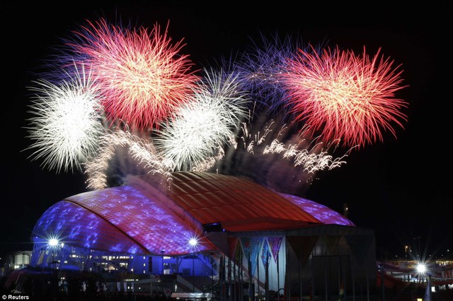 Màn bắn pháo hoa khai mạc Olympic Sochi