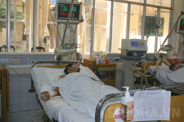 Bệnh nhân Nguyễn Văn Tuấn đang điều trị tại viện