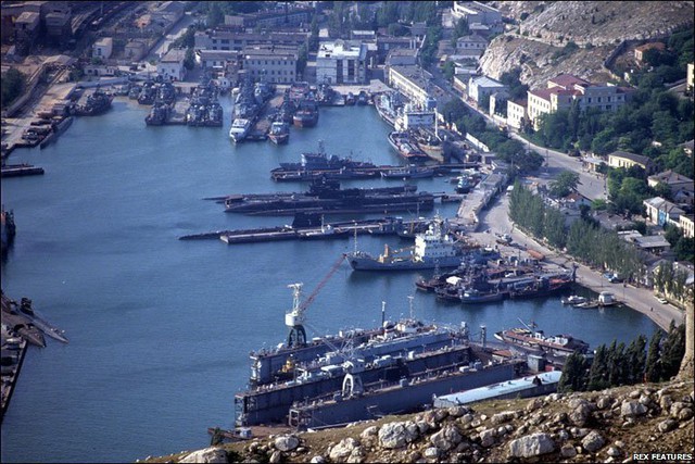 Hạm đội biển Đen của Nga tại Sevastopol.
