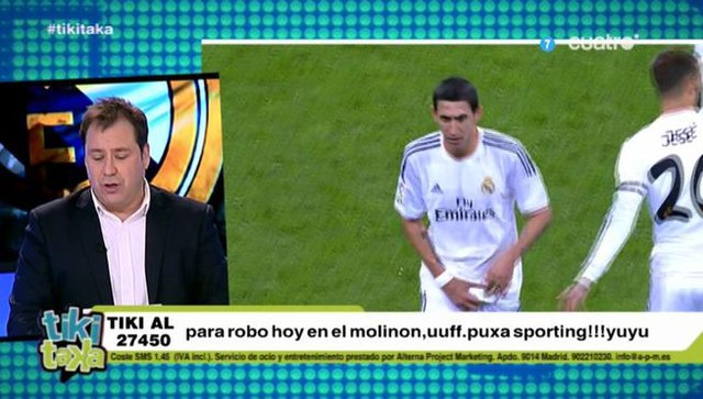  	Hành động "tự sướng" của Di Maria khiến nhiều madridista phẫn nộ