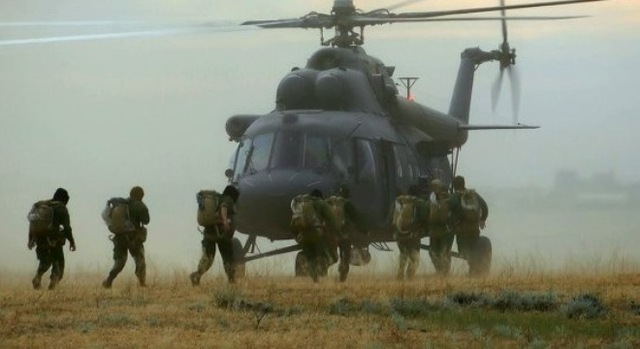 Hình ảnh về một buổi tập trận của quân đội Nga