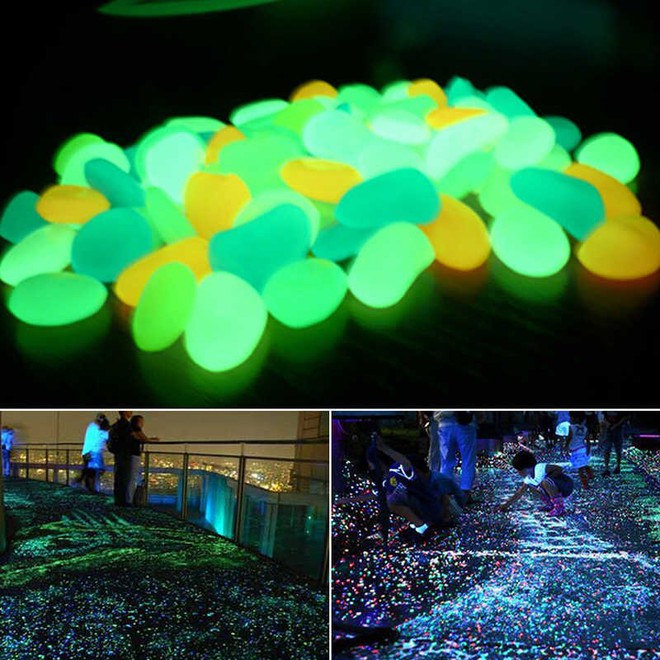 Viên nhựa PV (PV Plastic pebble) có nguồn gốc từ Trung Quốc dùng để trang trí sân vườn hay các công trinh công cộng. Ảnh: AliExpress