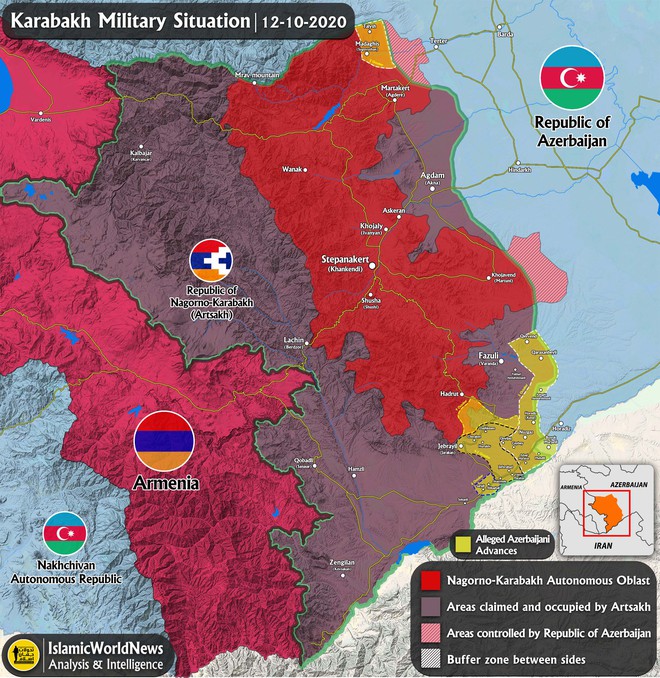 Chiến sự Azerbaijan-Armenia ác liệt: Su-25 bị bắn hạ - Nhóm Minsk họp khẩn - Ảnh 1.