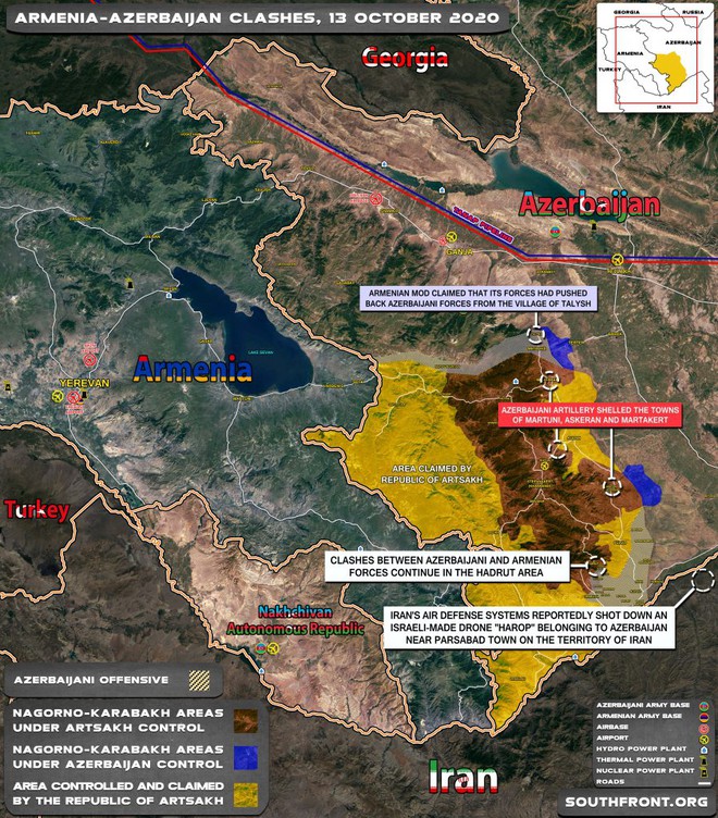 QĐ Azerbaijan tấn công lớn trên mọi hướng, chiến sự Azerbaijan-Armenia cực nóng: Rất bất ngờ - Ảnh 1.