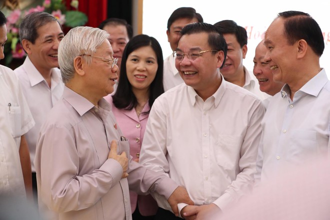 Tổng Bí thư, Chủ tịch nước Nguyễn Phú Trọng: Cán bộ lãnh đạo Hà Nội phải có bản lĩnh, trí tuệ, đoàn kết - Ảnh 4.
