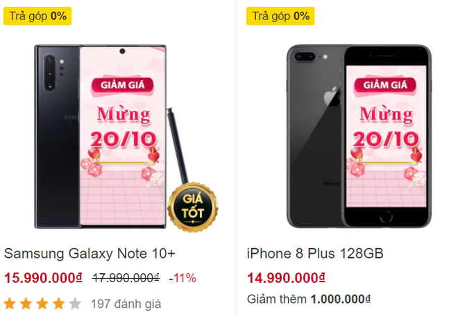 Hàng loạt smartphone xả hàng 50% chờ khách săn quà 20/10, có chiếc bay 16 triệu đồng - Ảnh 2.