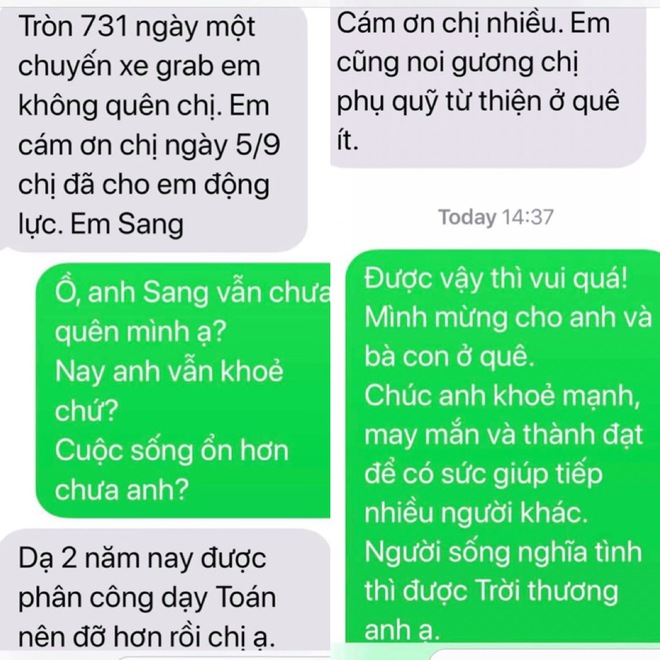 Tặng tài xế grab quà trung thu, người phụ nữ không ngờ cứ mỗi năm lại nhận được tin nhắn có nội dung đặc biệt  - Ảnh 3.