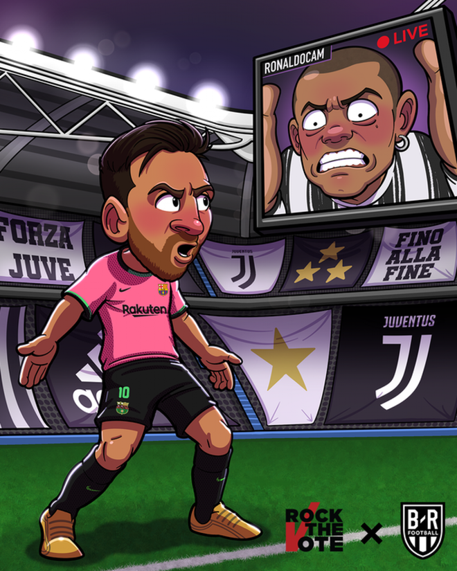 Biếm họa 24h: Ronaldo cay đắng nhìn Messi bắn hạ Juventus - Ảnh 1.