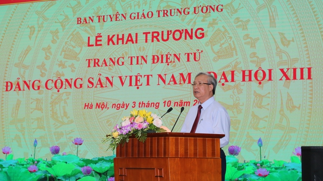 Khai trương trang tin chính thức về Đại hội Đảng lần thứ XIII - Ảnh 2.