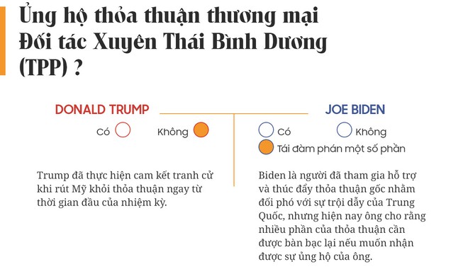 Yes or No: Cuộc chiến về chính sách giữa Donald Trump và Joe Biden - Ảnh 7.