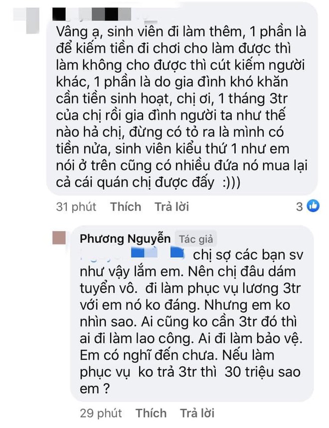 Đăng tin tuyển nhân viên lương 22.000 đồng/giờ, chủ quán cơm ngỡ ngàng vì bị “ném đá” tơi tả - Ảnh 2.