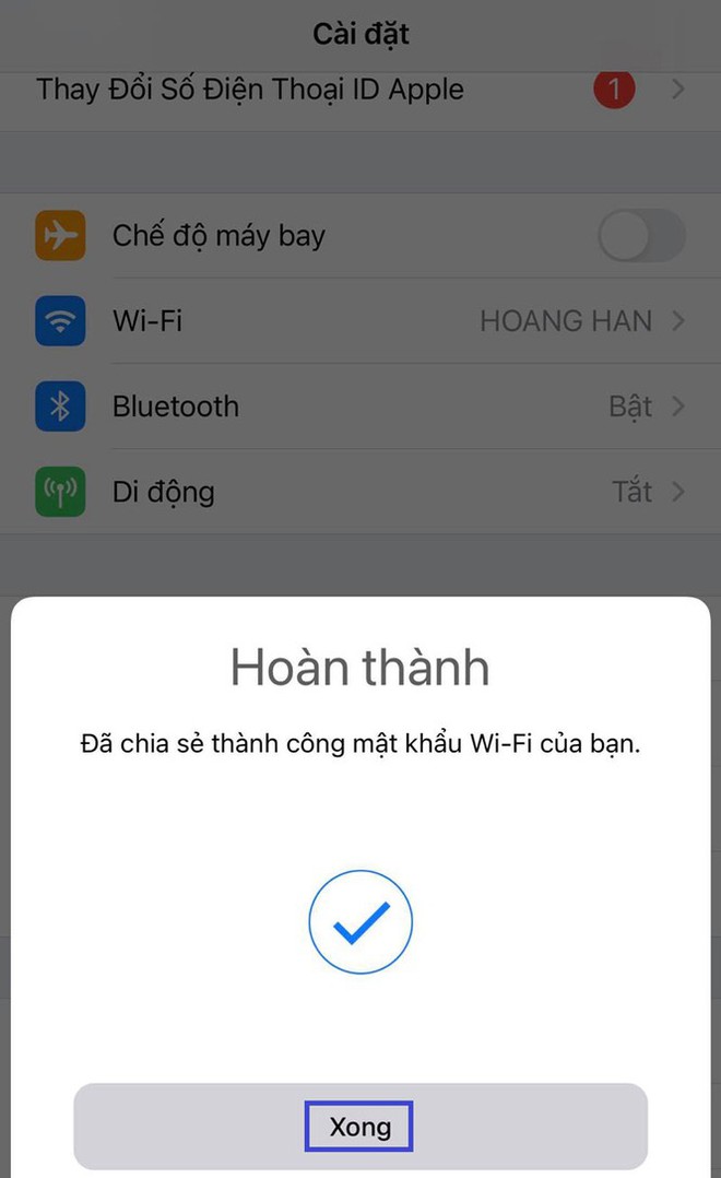 Hướng dẫn chia sẻ mật khẩu Wi-Fi trên iPhone - Ảnh 8.