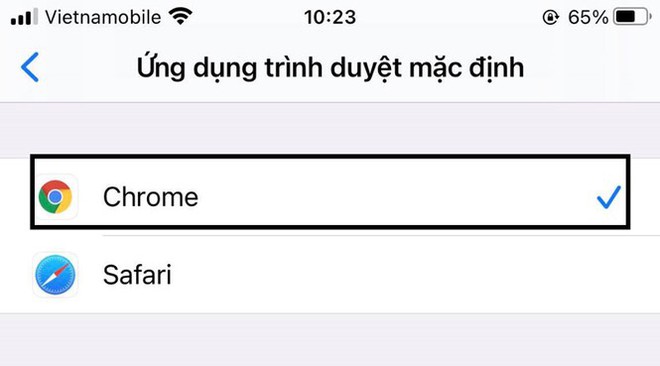 Hướng dẫn thay đổi trình duyệt mặc định trên iPhone - Ảnh 4.