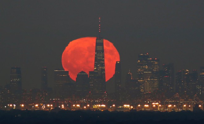 24h qua ảnh: Mặt trăng khổng lồ phía sau tòa nhà Trung tâm Thương mại Thế giới - Ảnh 11.