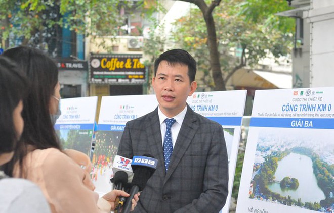 Hà Nội xin ý kiến người dân về cột mốc số 0 bên bờ hồ Gươm - Ảnh 1.
