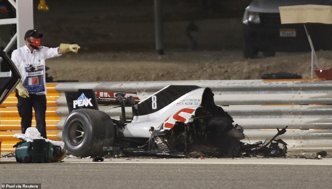 Tai nạn kinh hoàng ở chặng đua F1 Bahrain GP 2020 - Ảnh 2.