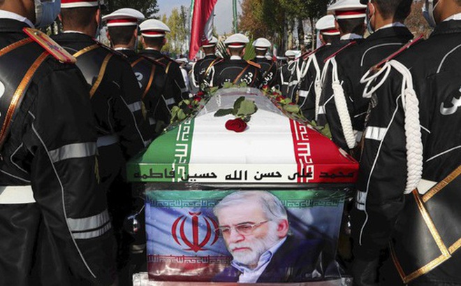 Tang lễ của ông Mohsen Fakhrizadeh tại thủ đô Tehran - Iran hôm 30-11. Ảnh: Bộ Quốc phòng Iran