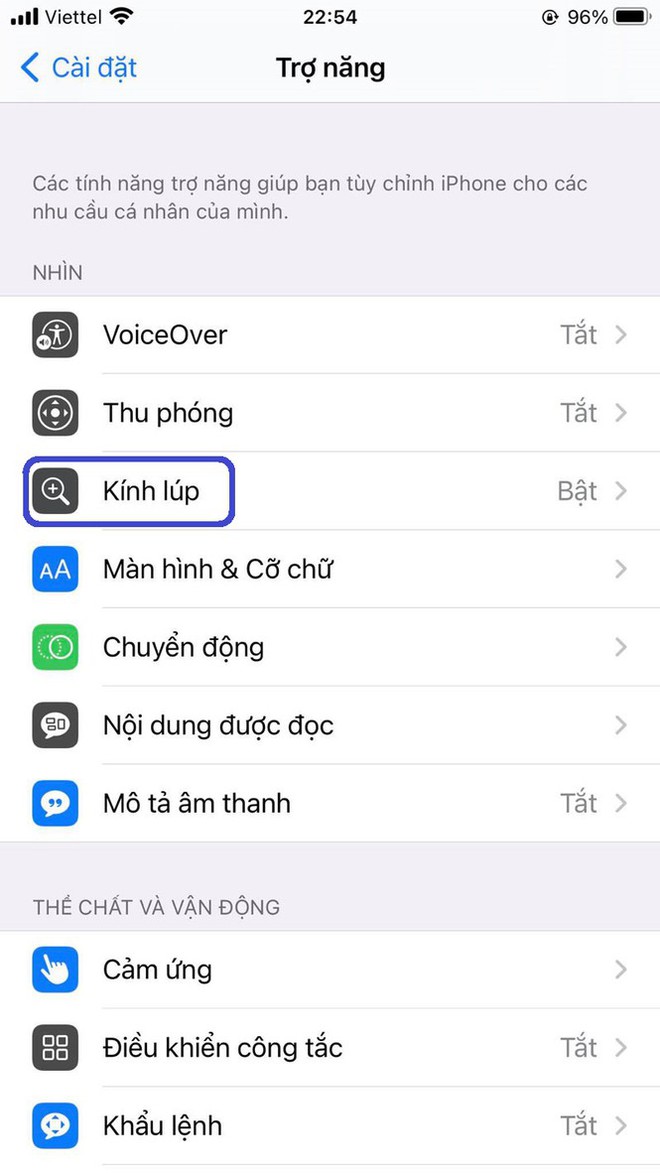 Mẹo kích hoạt tính năng kính lúp trên iPhone - Ảnh 3.