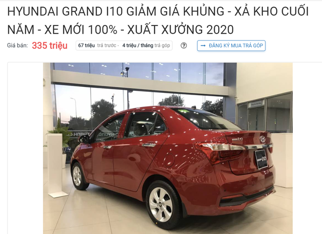 Quyết đấu Vinfast Fadil, “cắt đuôi” Kia Morning, Hyundai Grand i10 ồ ạt giảm giá cuối năm - Ảnh 1.