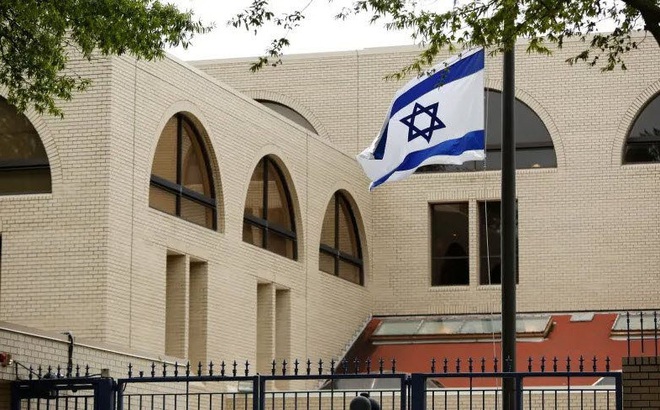 Đại sứ quán Israel ở Washington D.C, Mỹ. Ảnh: Getty Images