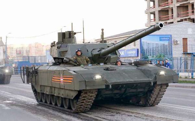 Xe tăng T-14 Armata là xe tăng thế hệ 3 của Nga. Nguồn: Sina.