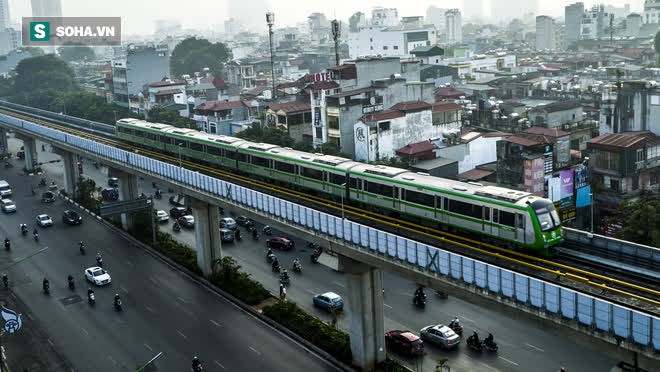 Cận cảnh tàu đường sắt Cát Linh - Hà Đông chạy thử - Ảnh 1.