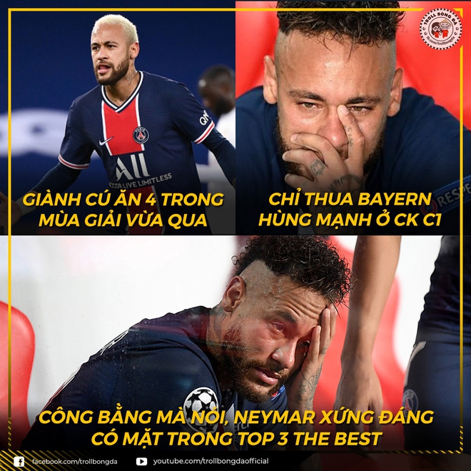 Biếm họa 24h: Neymar cay đắng bị loại khỏi top 3 The Best - Ảnh 3.