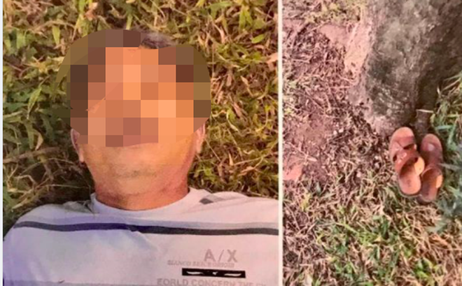 Khu vực nạn nhân tử vong.