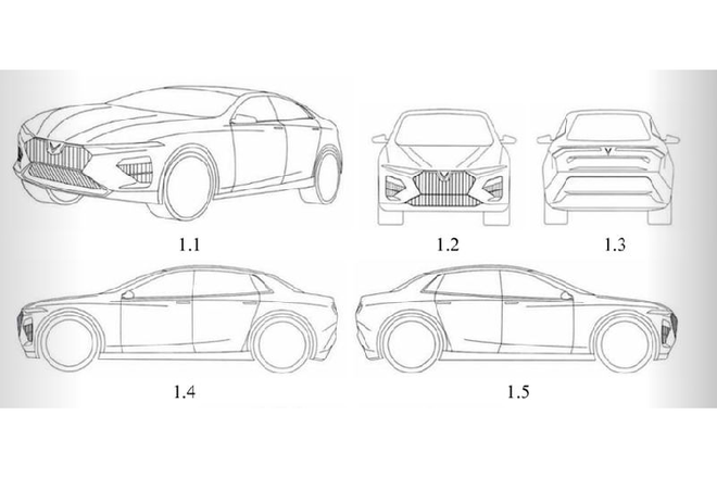 Trọn bộ 11 thiết kế ô tô mới được VinFast đăng ký bảo hộ