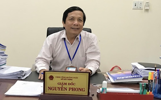 Ông Nguyễn Phong được bổ nhiệm từ chức Giám đốc Sở Xây dựng sang Giám đốc Sở Giao thông Vận tải Quảng Ngãi sau khi bị kỷ luật cảnh cáo. Ảnh: T.Trực