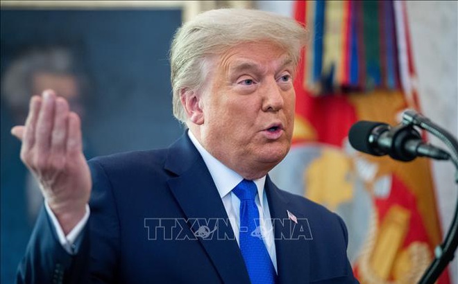 Tổng thống Mỹ Donald Trump phát biểu tại Nhà Trắng ngày 7/12/2020. Ảnh: AFP/TTXVN