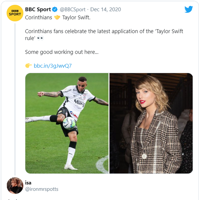 Fan đội bóng Brazil tôn Taylor Swift lên Thánh vì sự trùng hợp khó lý giải mỗi khi cô nàng ra album mới - Ảnh 3.