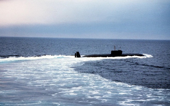 Tàu ngầm hạt nhân thuộc Đề án 661 Anchar (Ảnh: RIA Novosti).