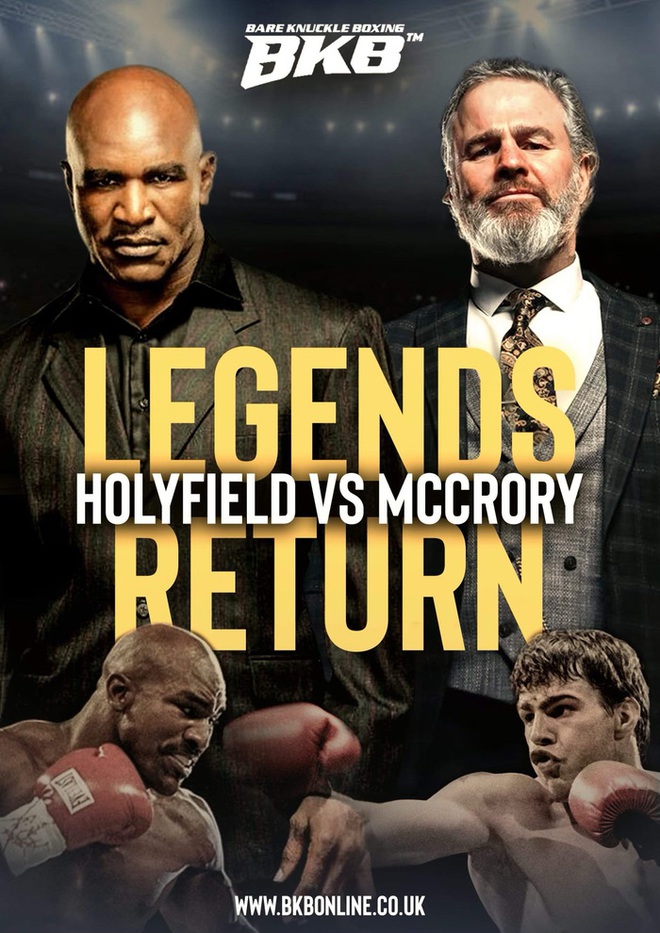 Lộ diện đối thủ của huyền thoại Evander Holyfield trong ngày tái xuất - Ảnh 1.