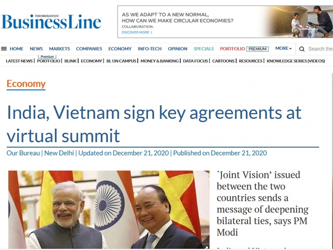 Báo Ấn Độ: Việt Nam là trụ cột trong Chính sách Hành động hướng Đông của Ấn Độ - Ảnh 1.