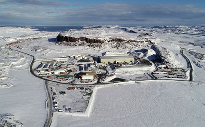 Mỏ vàng Hope Bay tại Nunavut. Ảnh: The Globe and Mail