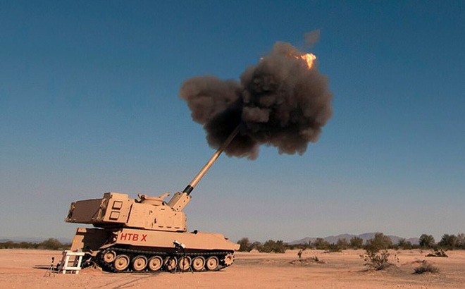 "Siêu pháo" do quân đội Mỹ thử nghiệm. Ảnh: Daily Mail