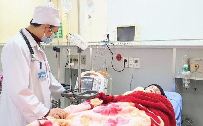 Trường hợp bệnh nhân ngộ độc thuốc hạ huyết áp đang điều trị tại bệnh viện - Ảnh: Bệnh viện cung cấp