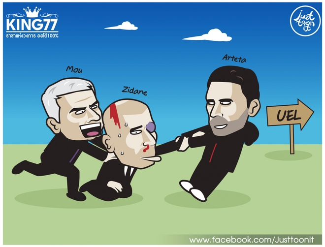 Biếm họa 24h: Mourinho mời gọi Zidane xuống chơi Europa League - Ảnh 3.