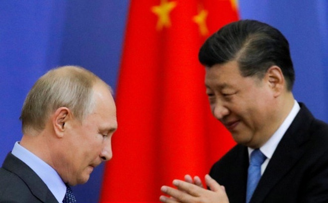 Tổng thống Nga Putin và Chủ tịch Trung Quốc Tập Cận Bình. Ảnh: Reuters